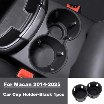 For Porsche Cayenne Macan Center Console Bottle Holder Insert Anti Slip Drink Organizer Auto Accessories Silicone Car Cup Holder