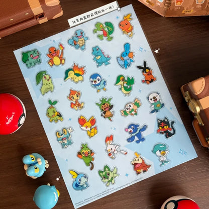 Genuine Funism X Pokémon Palmsize Wonders First Partner 30th Anniversary Blind Box Series Bulbasaur Squirtle Charmander Toy Gift