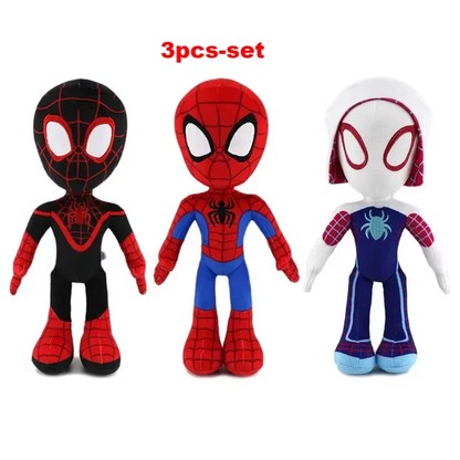 32CM Anime Avengers Spidermanes Plush Toys Into the Spider-Verse Gwen Peter Parker Noir Dolls Soft Stuffed Toy For Kids Gift