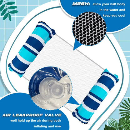Swimming Water Sofa Inflatable Hammock Floating Water Inflatable Mat Pool Party Accessories Water Floating Inflatable Mat