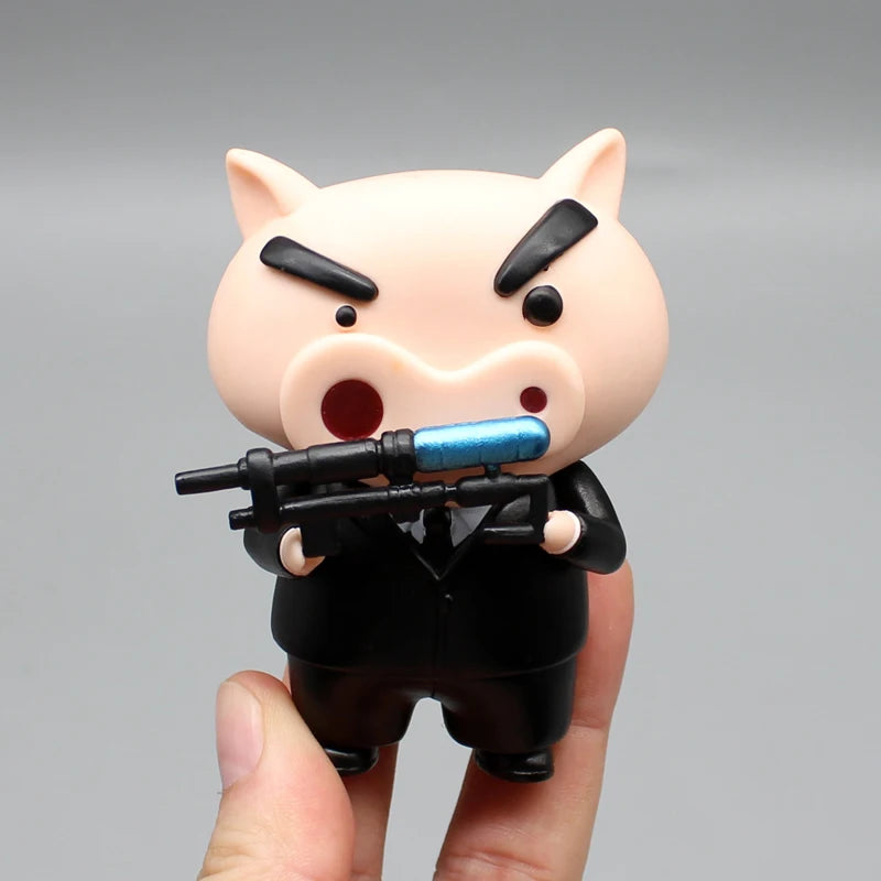 Anime Crayon Shin-chan Cos Platinum Saber Action Figure Toys Manga Nohara Shiro Figuras GK Statue Collection Model Doll Kid Gift