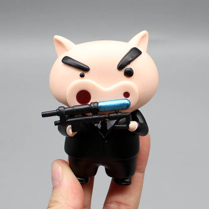 Anime Crayon Shin-chan Cos Platinum Saber Action Figure Toys Manga Nohara Shiro Figuras GK Statue Collection Model Doll Kid Gift