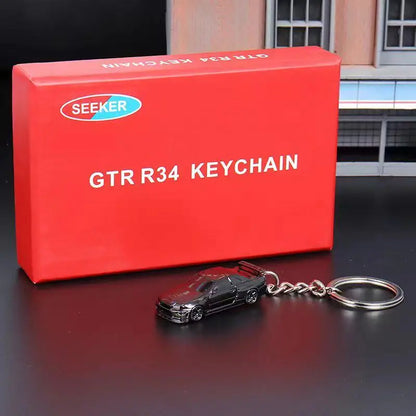 Seeker 1/87 GTR R34 Key Chain Diecast Model Car