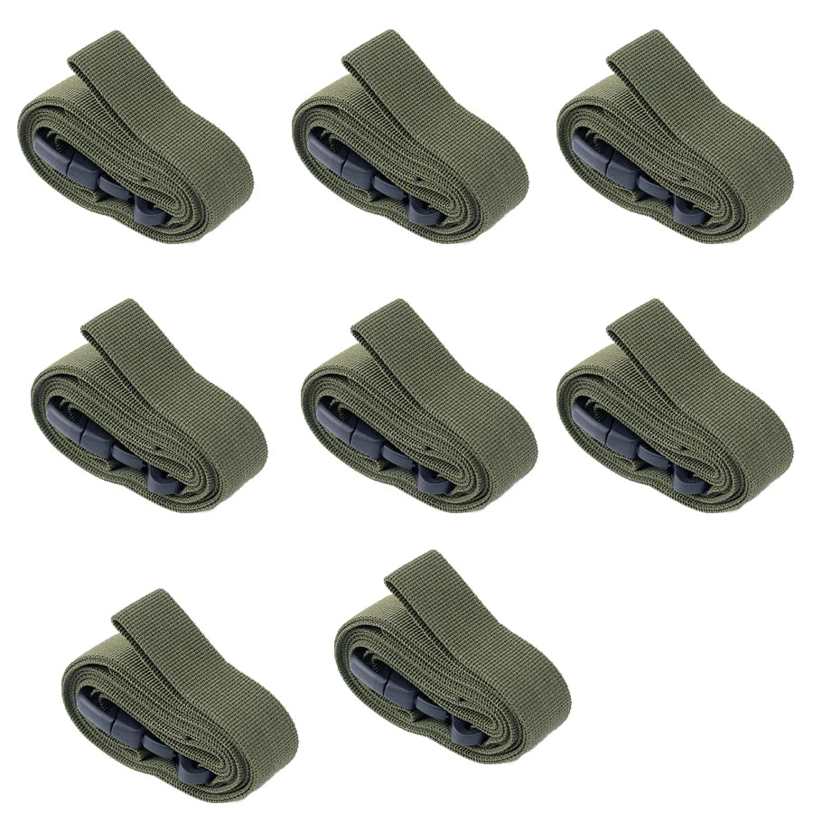 Heavy-Duty Outdoor Camping Luggage Straps - Adjustable Double Safety Buckle Luggage Packing Belt Bundling Rope of Cargoes