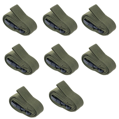 Heavy-Duty Outdoor Camping Luggage Straps - Adjustable Double Safety Buckle Luggage Packing Belt Bundling Rope of Cargoes