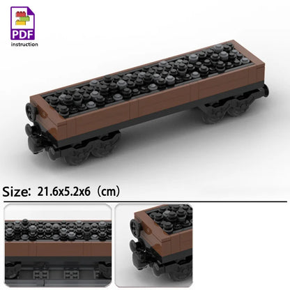 MOC Fuel Gas Tank Building Blocks Kit Wine Barrels Goods Container Forklift Bricks Toys Boys Gift