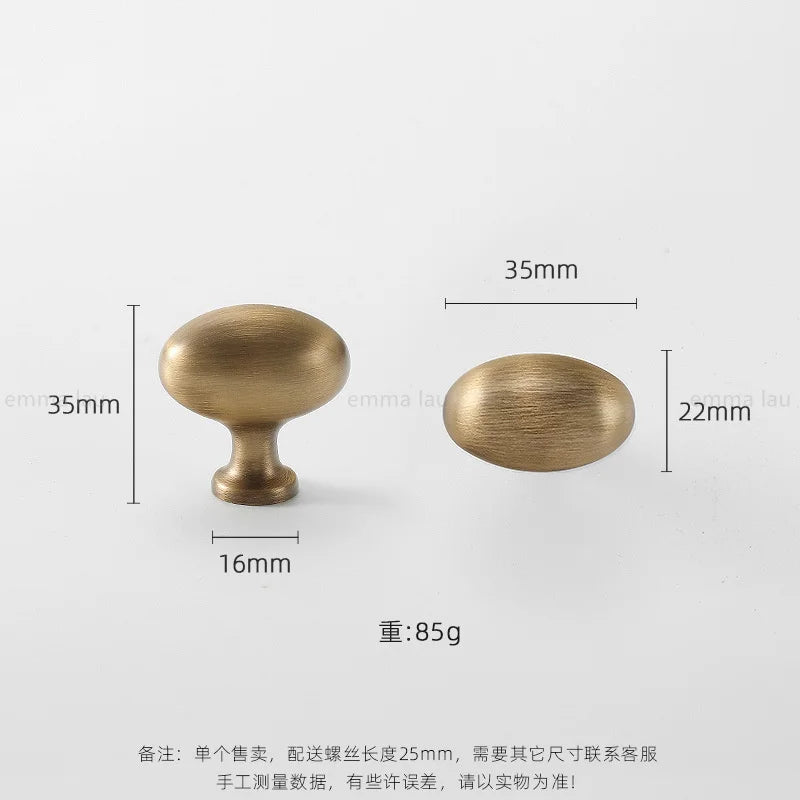 Light Luxury Brass Furniture Handles Retro Long Strip Cabinet Handles Round Door Drawer Knobs Kitchen Wardrobe Cupboard Pulls
