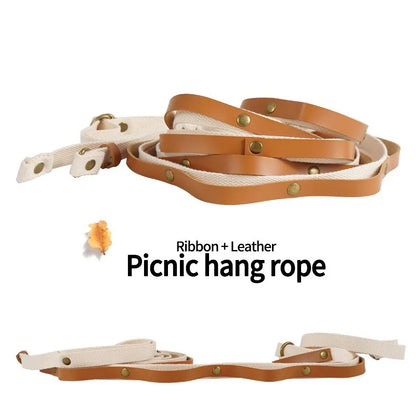 New 3m~ 5m Outdoor sensual PU lanyard camping tools sundries storage rope camping clothesline tent accessories binding chain