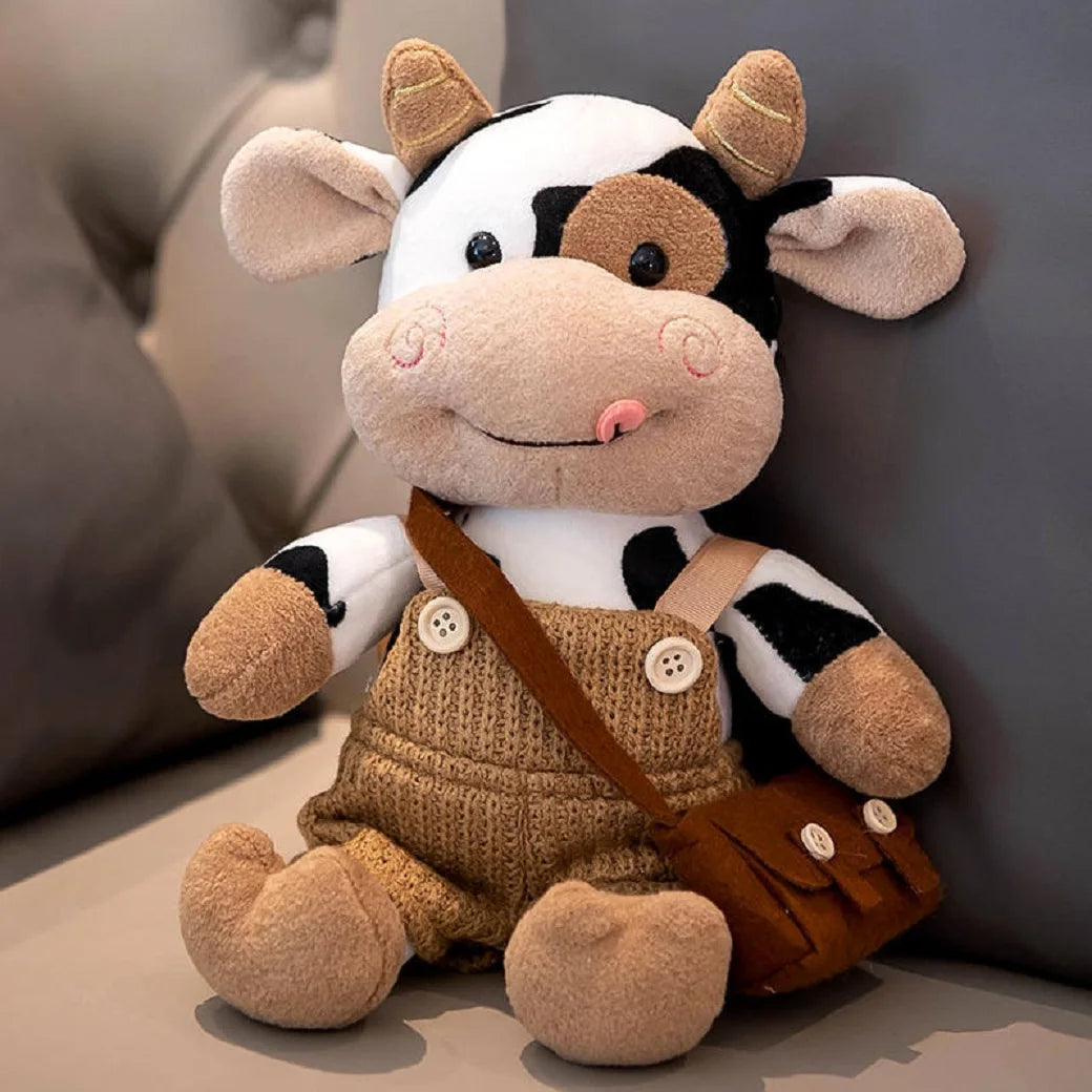 Hot toys Cute Cow Doll Little Cow Plush Toy Chinese Zodiac Cow Doll Cloth Doll New Year's Gift Girl's Birthday Gift