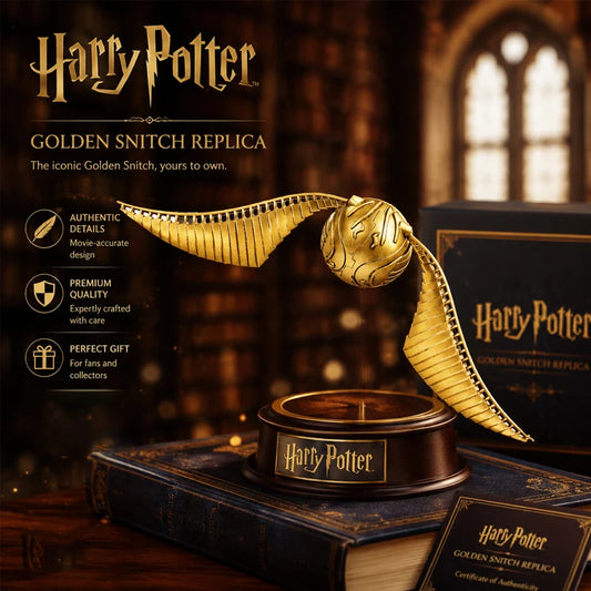 【Stock】Harry Potter Golden Snitch Openable Figure With Ring Ornament Movie Peripheral Toy Christmas Halloween Gift For Fans