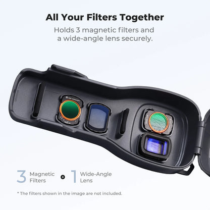 K&F Concept Protective Case for DJI OSMO Pocket 4 OSMO Pocket 3 Action Camera Case Action Camera Accessory 4Pcs Filter Case