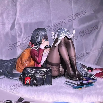 In Stock Azur Lane Anime Girl Taiho Figure  After School Uniform Cat Girl PVC Statue with Extra Head Model Desktop Decoration