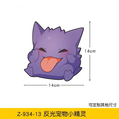 20styles Monster Elf Car Stickers Anime Figure Eevee Charmander Cute Cartoon Doll Creative Sticker Birthday Gifts