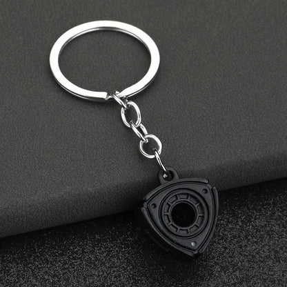 Stainless Steel Car Keychains Brake Disc Turbocharger Gear Design Keyrings Creative Mechanical Car Parts Keychain Gift for Men