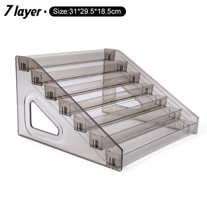 Clear Acrylic Nail Polish Display Stand Multi-layer Plastic Storage Rack UV Gel Shelf Quick Install Cosmetic Manicure Storage