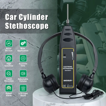 NEW Vdiagtool Car Cylinder Stethoscope Auto Diagnostic Tool Engine Analyzer Machine Noise Tester Detector Electronic Stethoscope
