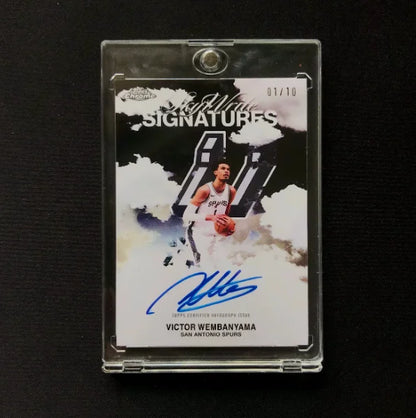 DIY Handmade Victor Wembanyama NBA Cards Kaboom NOIR Classic Design Replica Collectible Cards for Wemby Fans Collectible Gift