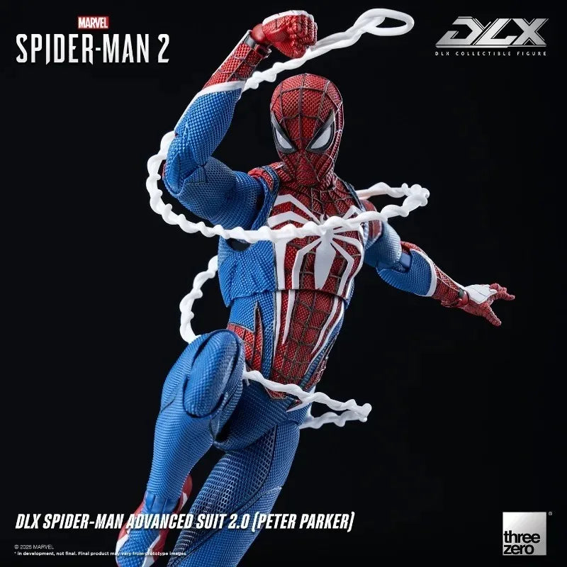 Pre-Order Threezero DLX Spider-Man Advanced Suit 2.0 1/12 Scale Articulated Figure - Marvel Recommended, Advanced Joints