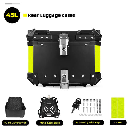 CNC Aluminum Motorcycle Helmet Box Trunk Top Case Travel Luggage Storage Box for BMW R1200GS Adventure 1200 GS R1250GS ADV
