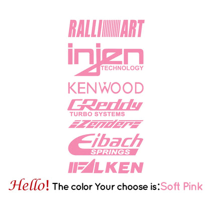 1pc Funny injzn kenwood text bike sticker Car Stickers And Decals Carbon Sticker Auto Sticker Home Decor Wall Stickers