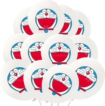 Cartoon Doraemoned Birthday Party Decoration Tableware Cup Plate Tablecloth Napkin Backdrop Cartoon Cat Party Favors Supplies
