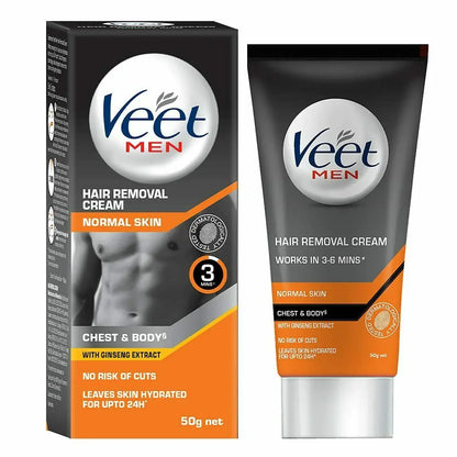 Veet Hair Removal Cream Sensitive Skin Soothing lasting Depilatory Cream Wax Cream For Men MTF Chest and Body Skin Care 50g