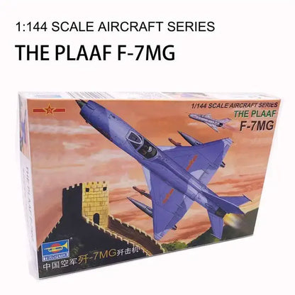 1/ 144 Assemble Fighter Plastic Model Kit Building Set China Russia USA  Military  Aircraft Mini Sand Table Toy