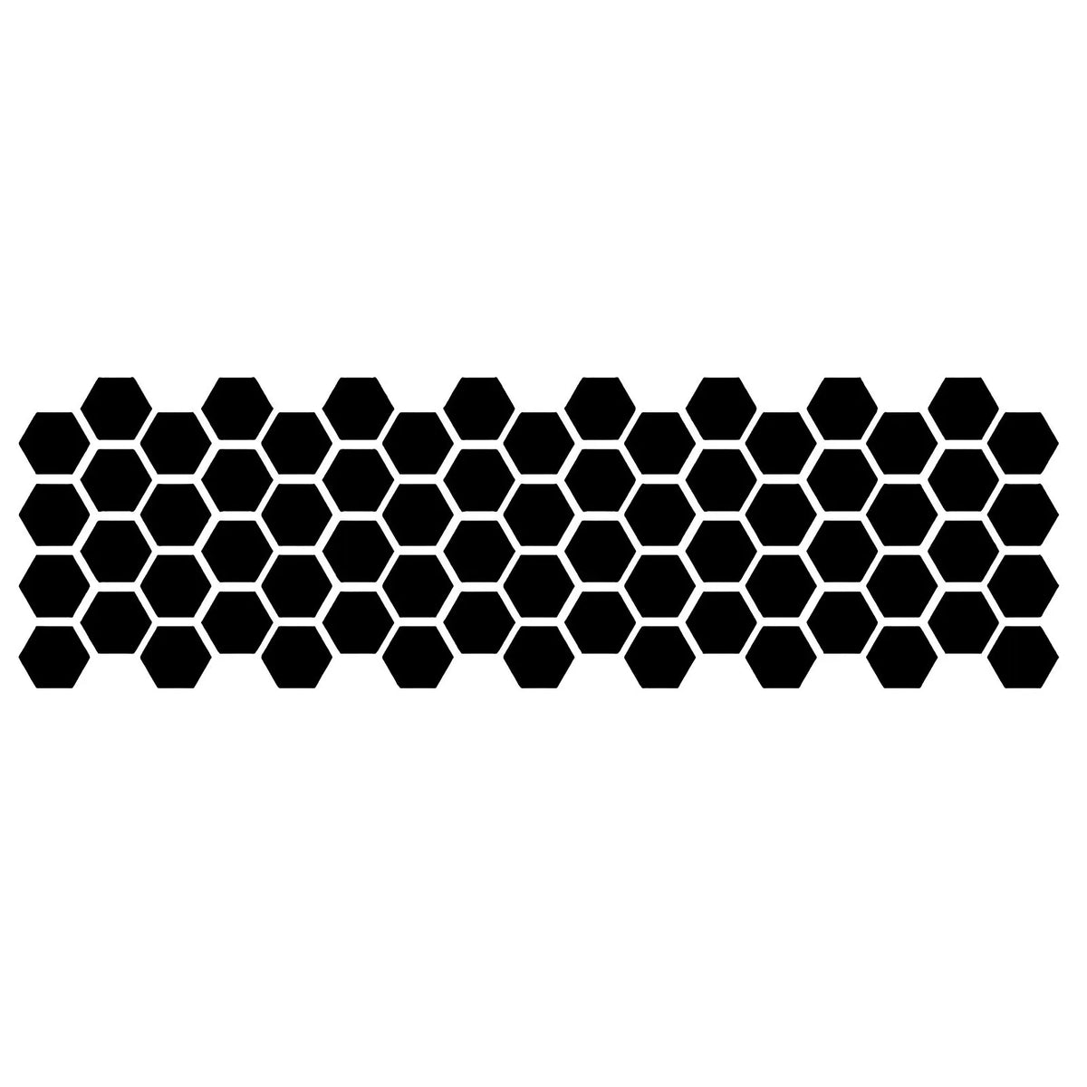 Honeycomb Pattern Waistline Sticker Modification Car Side Skirt Sticker Universal Body Decoration Side Door Sticker.