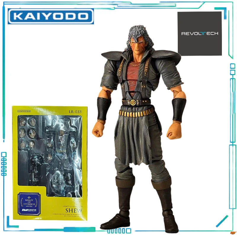 KAIYODO Genuine Revoltech Series Fist of The North Star Number 005，002,003,004,005，006， Ray ，Jyuza Movable Model Retro Toys