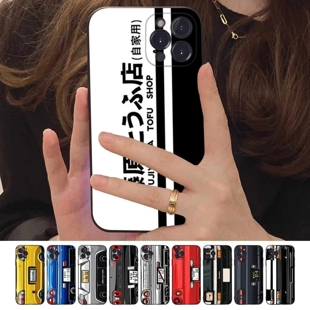 Initial D AE86 Cars Phone Case Silicone Soft for iphone 16 15 14 13 12 11 Pro Mini XS MAX Plus X Cover