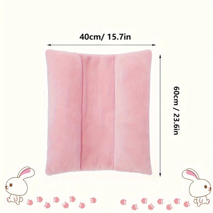 1 Piece of Rabbit Bed with Thick Plush Cushion, Suitable for Small and Medium-Sized Rabbits