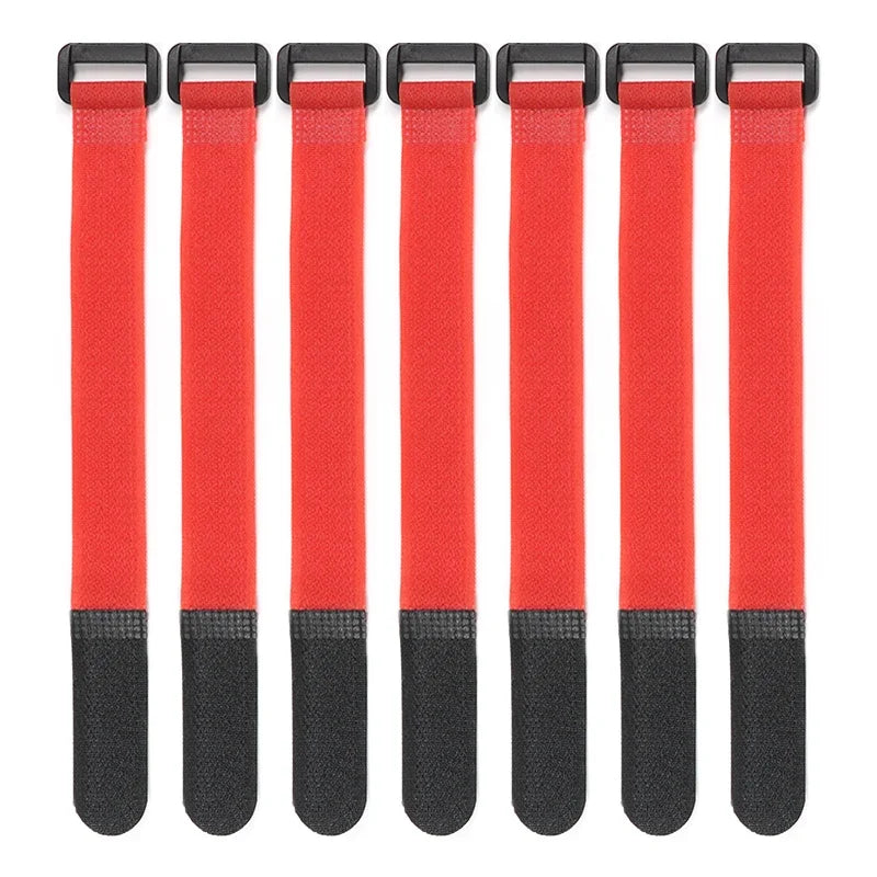 Red 200/300/500mm Cable Ties Reusable Self Adhesive Nylon Strap Reverse Buckle Line Wire Organizer Hook Loop Bundle Fastener