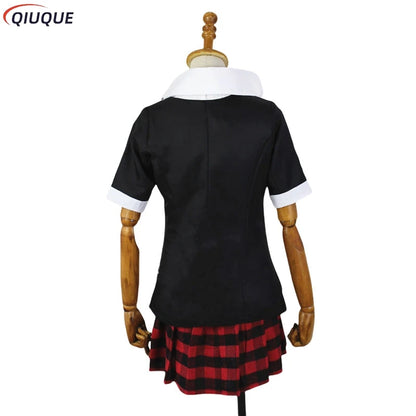 Junko Enoshima Cosplay Danganronpa Costume Anime Dangan Ronpa Cosplay School Uniforms Monokuma Hairpins Women Girl Outfit Suit