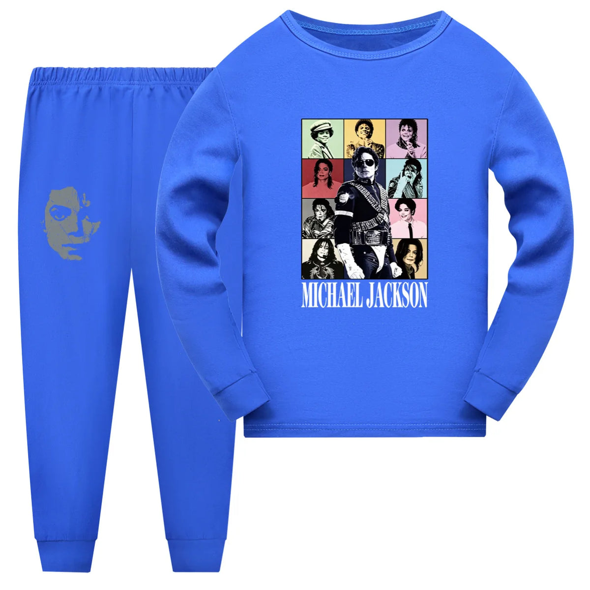 International celebrity children's short sleeved shorts and long sleeved Boy Girl Michael Jackson pajamas set