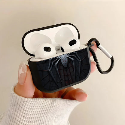 Cool Spider Pattern Silicone Tpu Earphone Case For AirPods Pro3/Pro2/Pro Earbuds Case For AirPods 1/2/3/4 Shockproof Soft Cover