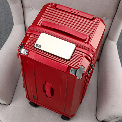 KLQDZMS Women's Suitcase High-quality Large-capacity Trolley Case ABS + PC Family Travel Essentials Men's with Wheels Luggage