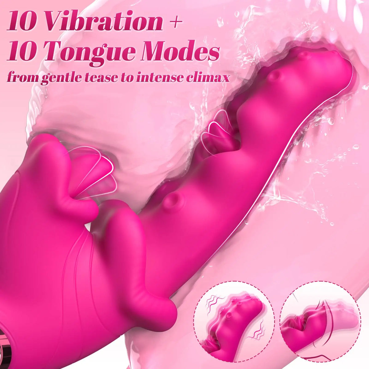 SENSIVO 3 in 1 Tongue Licking Vibrator Couples Sex Toys for Women G Spot Dildo Stimulator Female Masturbation Adult Sex Toys 18+