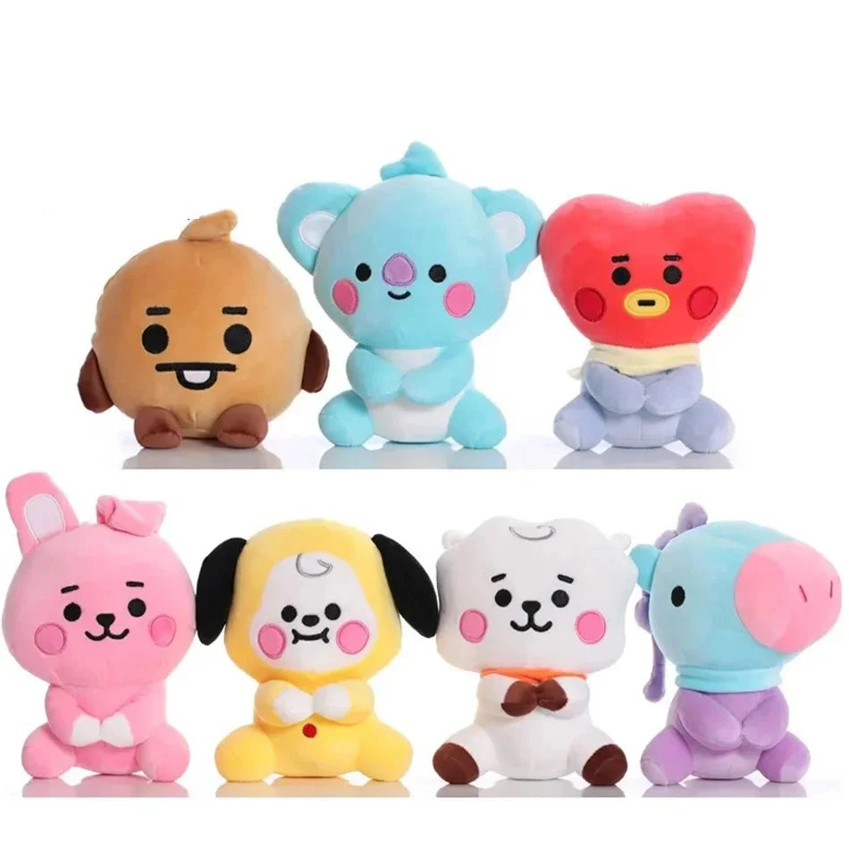 Plush Toy Tata Koay Shooky Mang Cooky Cartoon Animal Backpack Key Mobile Phone Pendant Office Relaxation Toys Friend Gift
