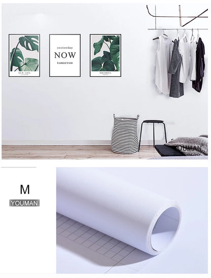 Vinyl Waterproof Self-Adhesive Wallpaper Vintage Cement Gray Wall Contact Paper,Store Bedroom Livingroom Renovation Stickers pvc