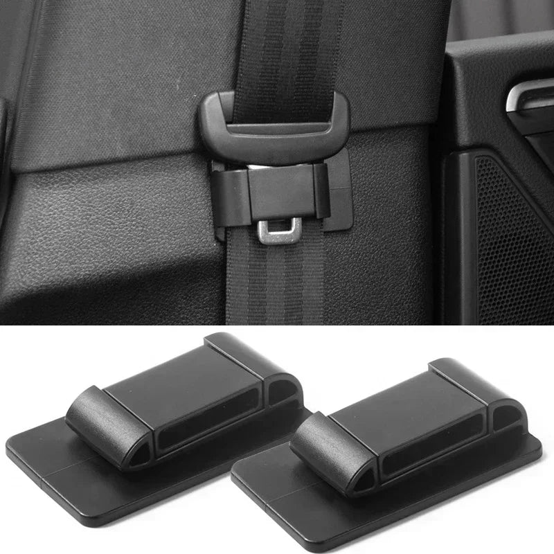 Car Safety Belt Limiter Seat Belt Fixed Buckle Stopper Clip Spacing Limit Adjusting Device SeatBelt Non-slip Buckles Accessories