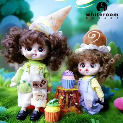 bjd doll Dolls for girls Labbu doll pocket mini blyth girl Doll Barbi cry Baby Rainbow Ball jointed doll Mobile phone Decoration