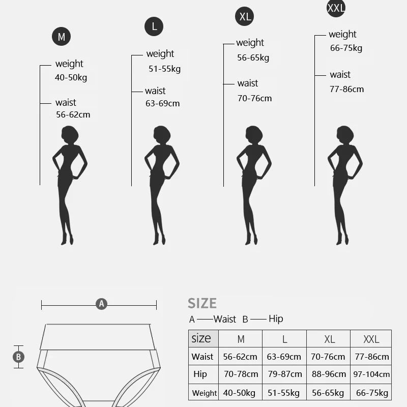 5Pcs/Set Cotton Panties Women High Waist Body Slimming Underwear Breathable Solid Briefs Sexy Ladies Panty Soft Female Lingerie