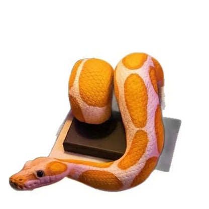 Golden Ball Python Wall Art 3D Metallic Snake Sculpture Home Decor For Snake Lovers Halloween Christmas Gift Gothic Accent
