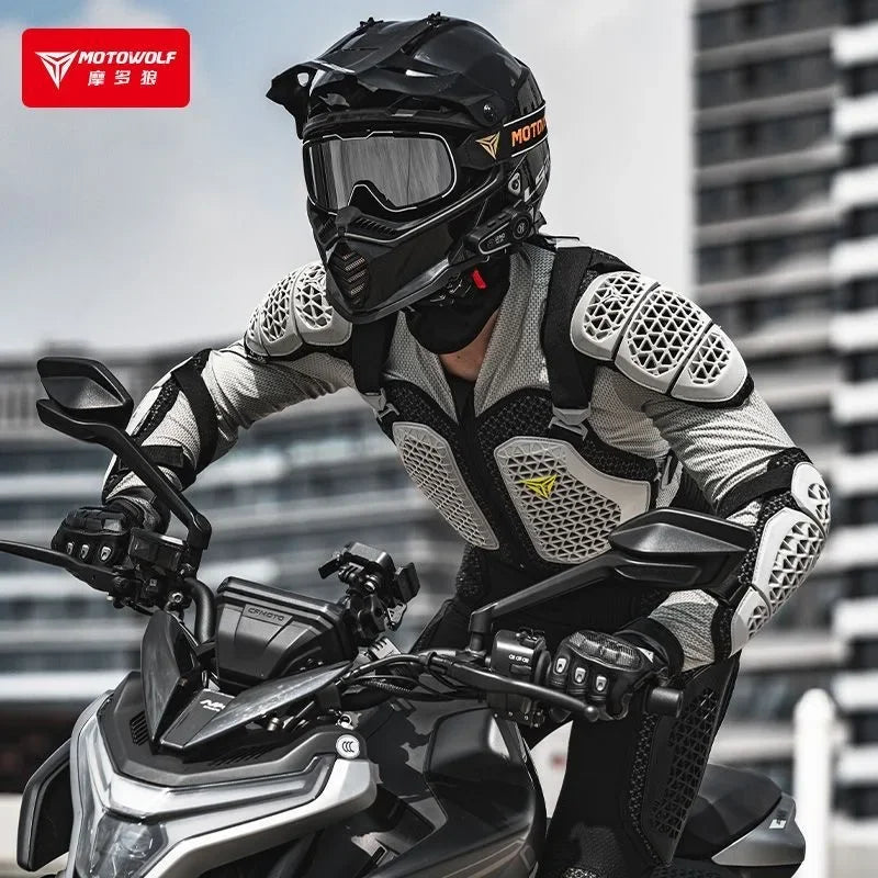 Motorcycle Jacket Men Women Motorcycle Full Body Armor Jacket Moto Turtle Motocross Racing Jacket CE Approved Protective Gear