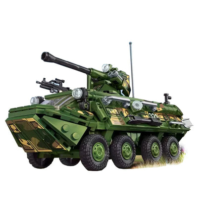 World War Army Military Soldiers SWAT Leopard 2A7 Main Battle Tank Assemble Building Blocks City Construction Bricks Toys Gift