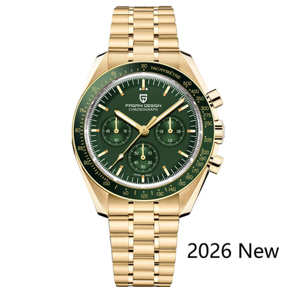 PAGANI DESIGN 2026 New V5 PD1701 Men's Watches Luxury Quartz Watch Men Sport Speed Chronograph AR Sapphire Glass 100M Waterproof