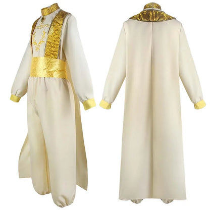 Adult Arabian Prince Cosplay Costume Fairy Tale Magic Wonderful Lamp Arab Prince Outfits for Halloween Stage Performance