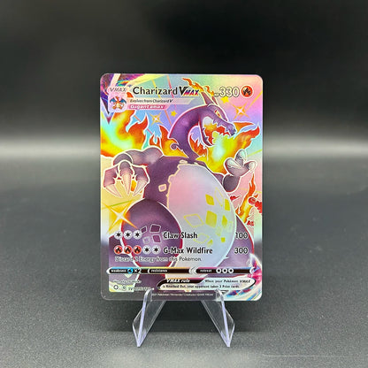 125/110 Mega Charizard Ex DIY Anime PTCG Flash Charizard Series Card En/jp Collect Battle Flash Cards Holiday Child Gifts Toy