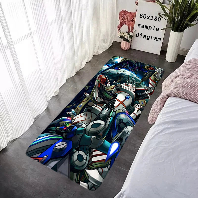 Interior Floor Mat Doormat Mega Man X8 Rockman Non-slip Foot Rug for Entryway Kitchen Carpet Bedroom Bedside Mats Home Decor