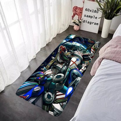 Interior Floor Mat Doormat Mega Man X8 Rockman Non-slip Foot Rug for Entryway Kitchen Carpet Bedroom Bedside Mats Home Decor
